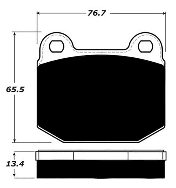 Porterfield Brake Pads for 2007 LOTUS ELISE