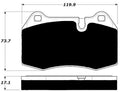 Porterfield Brake Pads for 2005 MASERATI QUATTROPORTE