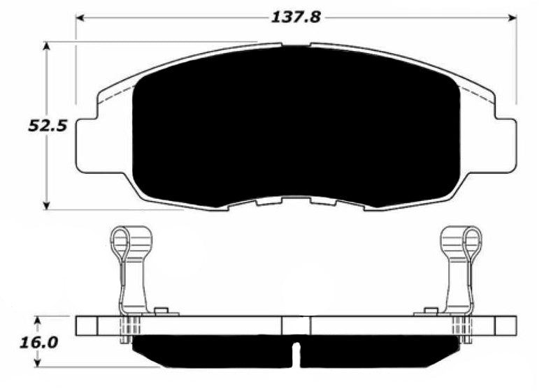 Porterfield Brake Pads for 1997 HONDA CIVIC Coupe EX