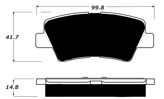 Porterfield Brake Pads for 2014 KIA FORTE SX