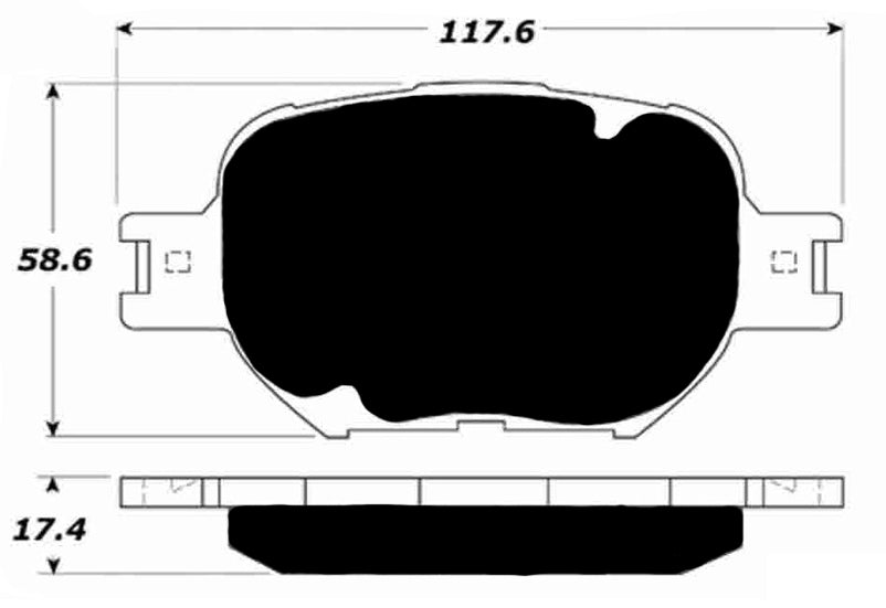 Porterfield Brake Pads for 2009 SCION tC