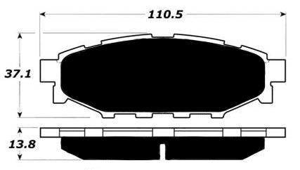 Porterfield Brake Pads for 2009 SUBARU OUTBACK 2.5i