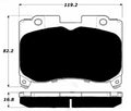 Porterfield Brake Pads for 1993 TOYOTA SUPRA Turbo