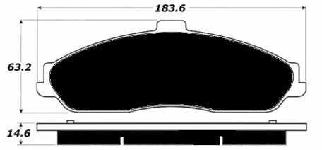 Porterfield Brake Pads for 1997 CHEVROLET CORVETTE