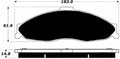 Porterfield Brake Pads for 2002 CHEVROLET CAMARO