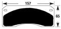 Porterfield Brake Pads for 1971 CHEVROLET CORVETTE Dual Pin