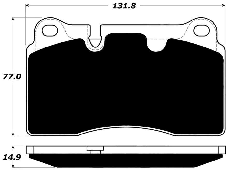 Porterfield Brake Pads for 2008 VOLKSWAGEN TOUAREG 2 V6 3.6L w/330mm Front Discs