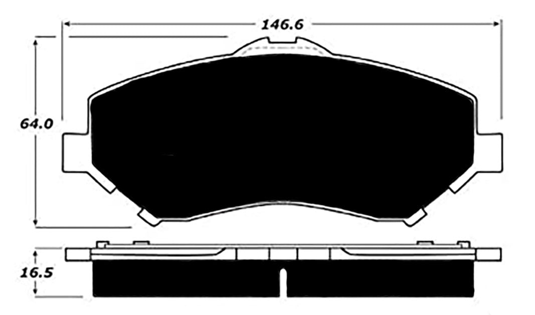 Porterfield Brake Pads for 2011 DODGE CARAVAN / GRAND CARAVAN