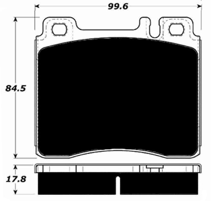 Porterfield Brake Pads for 1992 MERCEDES-BENZ 600SEL