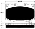 Porterfield Brake Pads for 2002 LEXUS LX 470