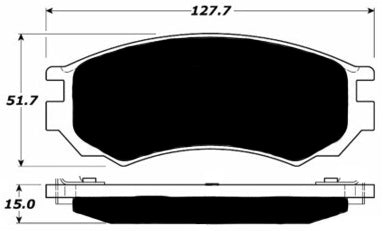 Porterfield Brake Pads for 1992 NISSAN NX Coupe SE w/o ABS