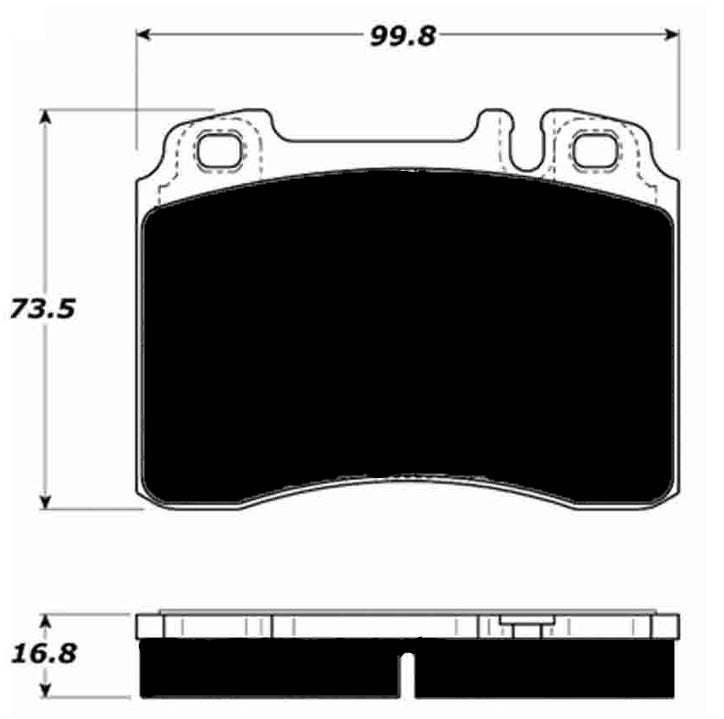 Porterfield Brake Pads for 1998 MERCEDES-BENZ SL500