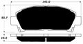 Porterfield Brake Pads for 1994 TOYOTA MR 2 Turbo