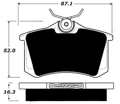 Porterfield Brake Pads for 1997 VOLKSWAGEN JETTA 2.0L Gas R/Disc