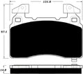 Porterfield Brake Pads for 2018 CADILLAC CTS Performance Brakes 345MM AWD