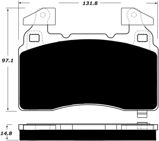 Porterfield Brake Pads for 2018 CHEVROLET CAMARO SS Brembo 4 Piston