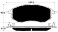 Porterfield Brake Pads for 2007 SUBARU LEGACY SEDAN 2.5 GT Spec B Turbo