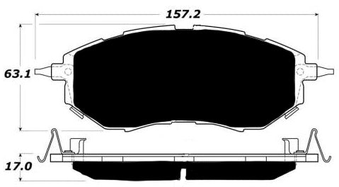 Porterfield Brake Pads for 2009 SUBARU LEGACY SEDAN 2.5 GT Spec B Turbo