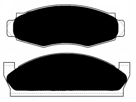 Porterfield Brake Pads for 1976 FORD GRANADA w/Rear Drums