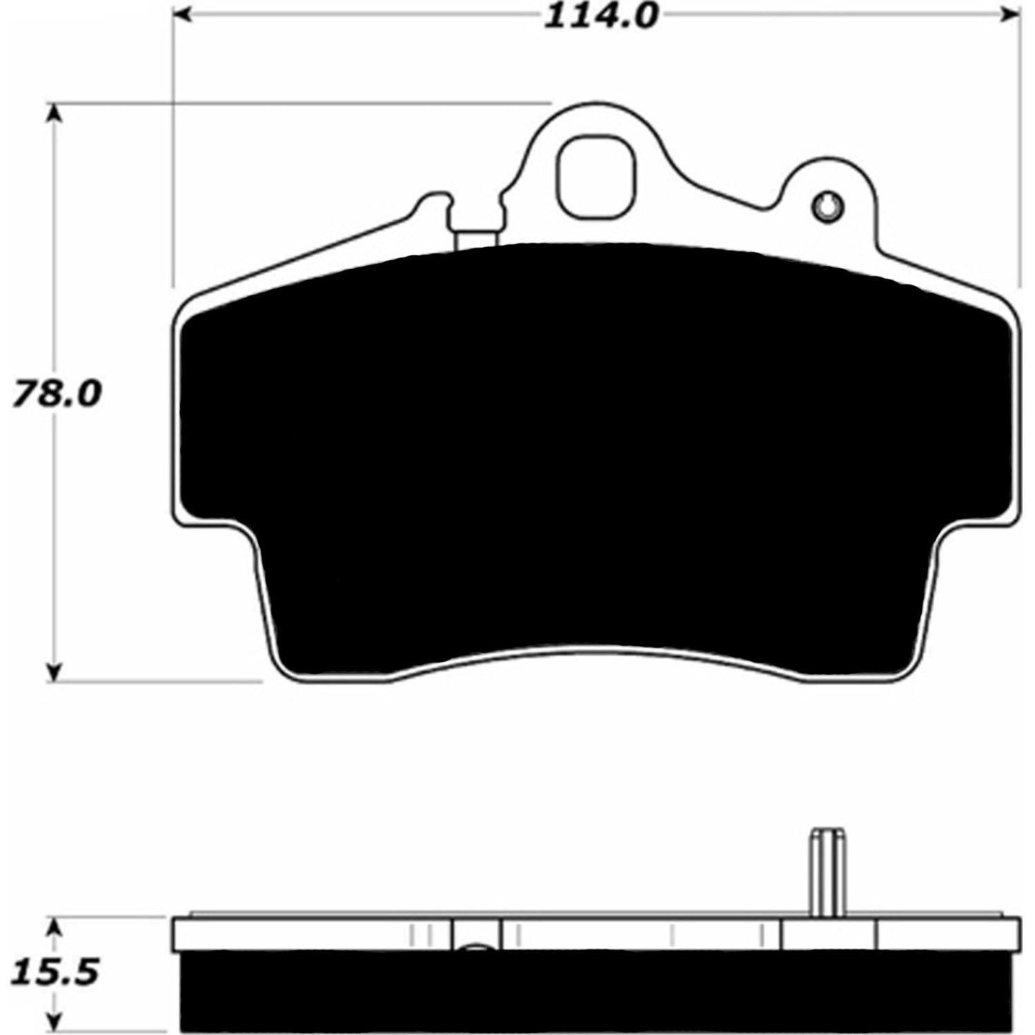 Porterfield Brake Pads for 1999 PORSCHE Boxster