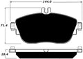 Porterfield Brake Pads for 2017 MERCEDES-BENZ CLA250