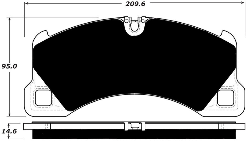 Porterfield Brake Pads for 2011 PORSCHE CAYENNE w/360mm Front Rotor