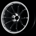 Advan RZ-DF2 19x9.0 / +22 Offset / 5x120 / 72.5mm Bore / Diamond Cut and Racing Titanium Black YAF9I22WDRTB