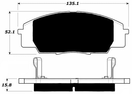 Porterfield Brake Pads for 2004 ACURA RSX Type S