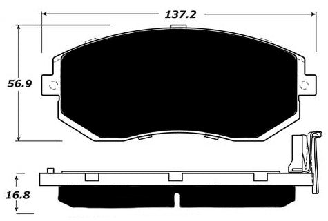 Porterfield Brake Pads for 2016 SUBARU FORESTER 2.5L