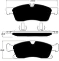 Porterfield Brake Pads for 2017 MERCEDES-BENZ GLS 450/550 (EXC. INTERIOR SPORTS PKG)