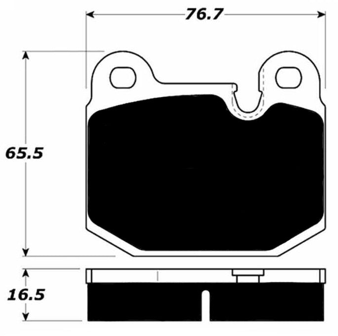 Porterfield Brake Pads for 1975 LOTUS ESPRIT ATE Caliper