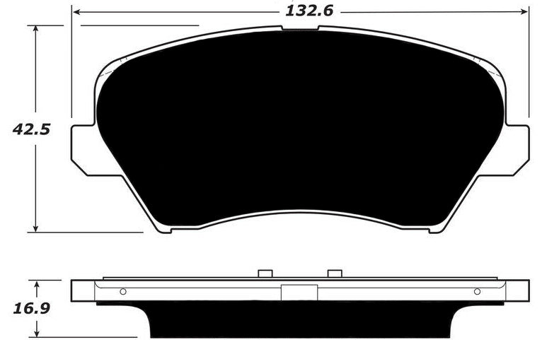 Porterfield Brake Pads for 2016 KIA FORTE