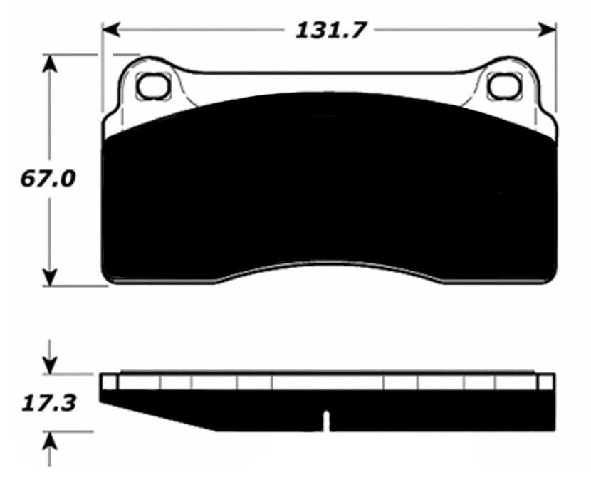 Porterfield Brake Pads for 1989 FERRARI F-40