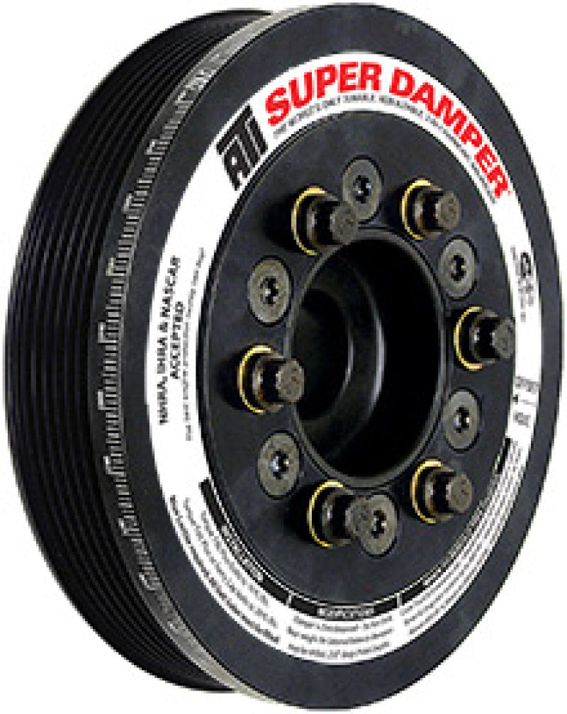 ATI Damper - 8.12in - Alum - 6/10 Grv - Ford GT 500 - 5.4 / 5.8 - 07-14 - 15 Percent OD Size ATI918046