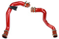 HPS Hot & Cold Side Charge Pipe with Intercooler Boots Kit, 03-07 Ford F450 Superduty Powerstroke 6.0L Diesel Turbo, Red