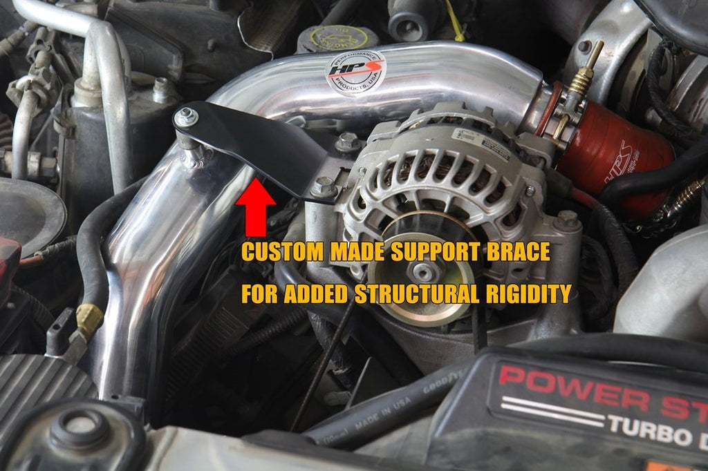 HPS Hot & Cold Side Charge Pipe with Intercooler Boots Kit, 03-07 Ford F450 Superduty Powerstroke 6.0L Diesel Turbo, Polish