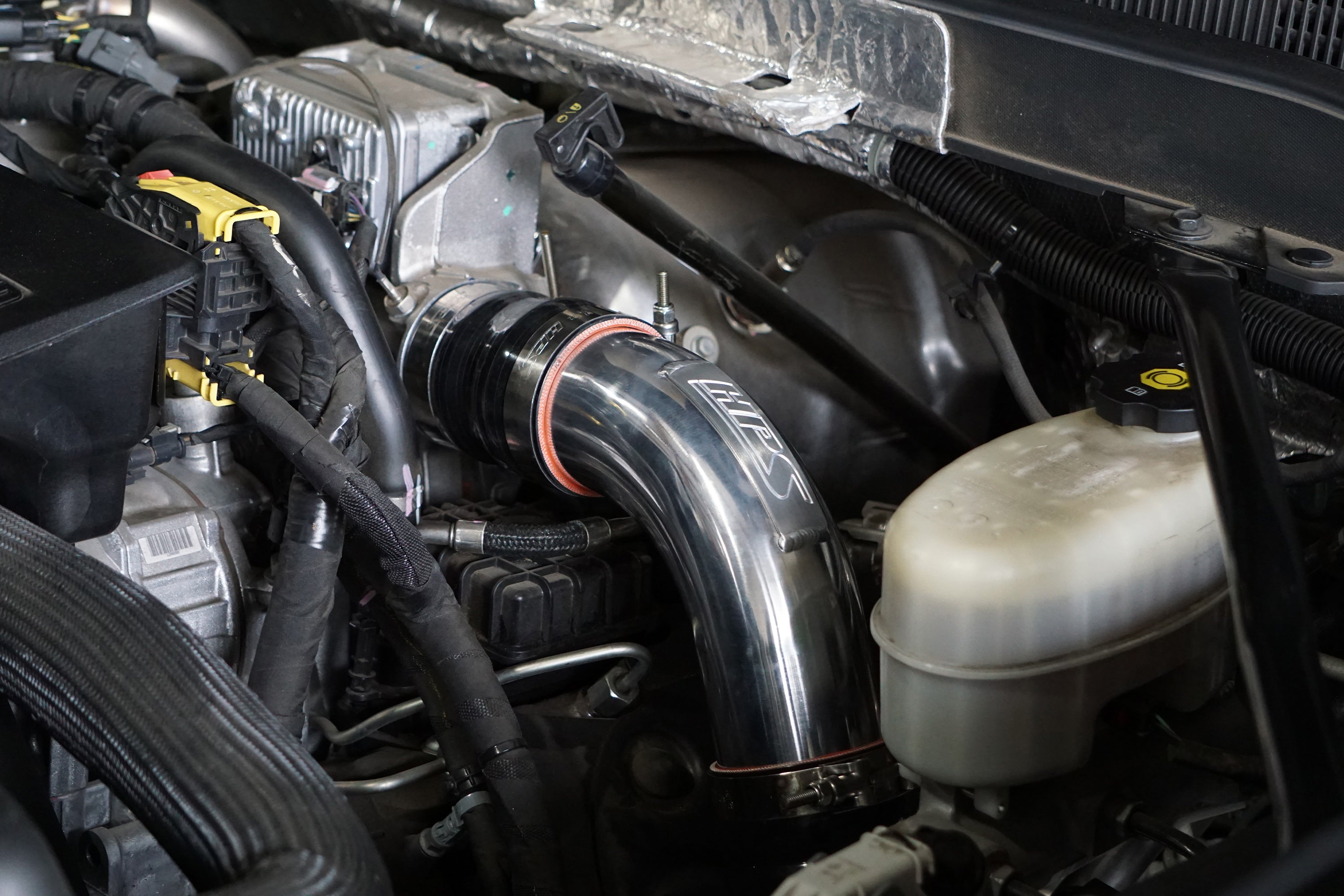 HPS Performance HPS Intercooler Charge Pipe Hot Side, 2017-2019 GMC Sierra 3500 HD Duramax 6.6L V8 Diesel Turbo L5P, 17-146