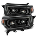 AlphaRex 10-13 Toyota 4Runner LUXX LED Proj Headlights Plank Style Alpha Black w/Seq Signal/DRL 880756 *Discontinued