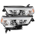 AlphaRex 14-20 Toyota 4Runner LUXX LED Proj Headlights Plank Style Chrome w/Activ Light/Seq Signal 880721 *Discontinued