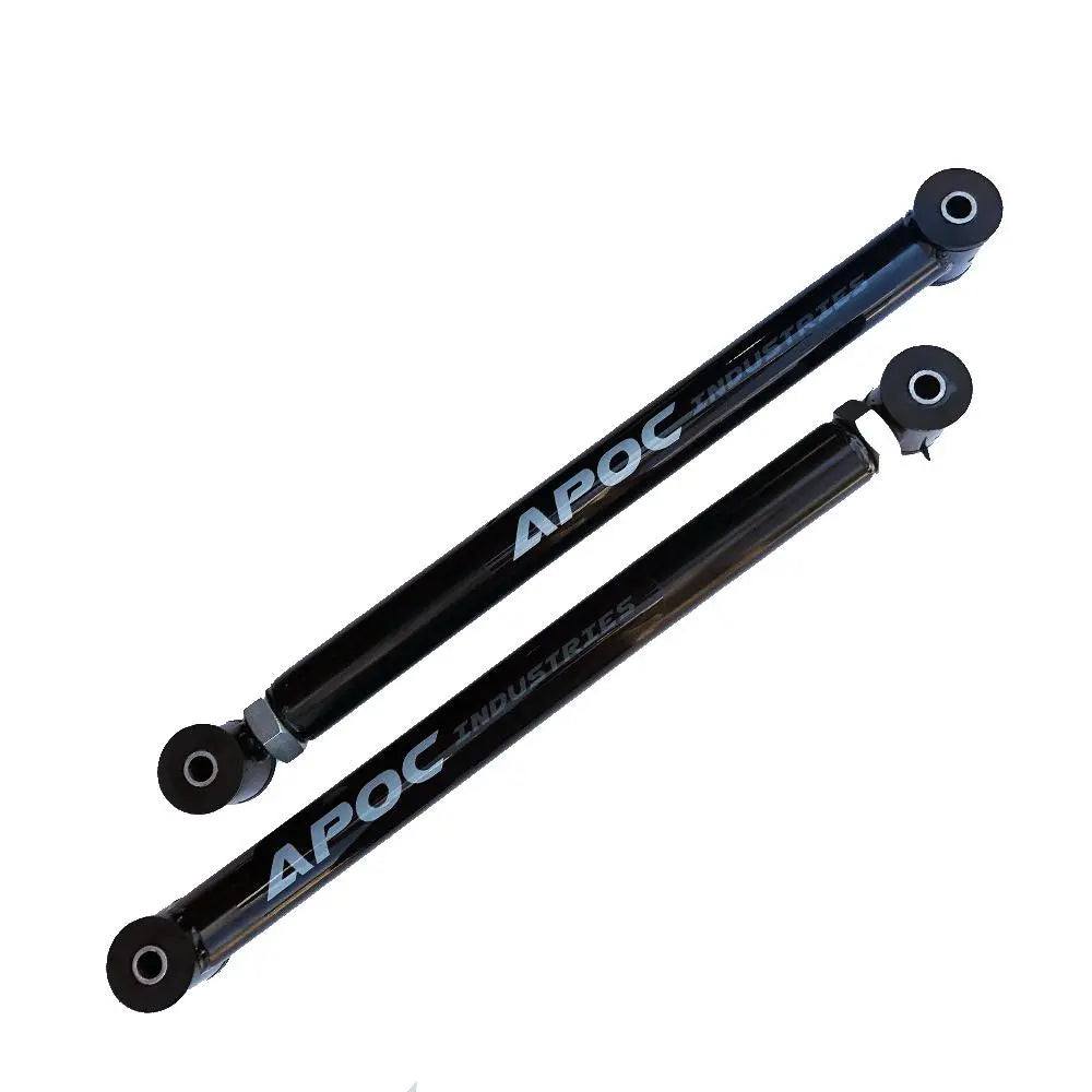 Toyota 4Runner 1996-2002 rear adjustable lower trailing arms by Apoc Industries, showing the metal arms with mounting points.