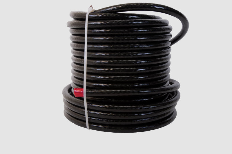 Aeromotive PTFE SS Braided Fuel Hose - Black Jacketed - AN-08 x 12ft 15326
