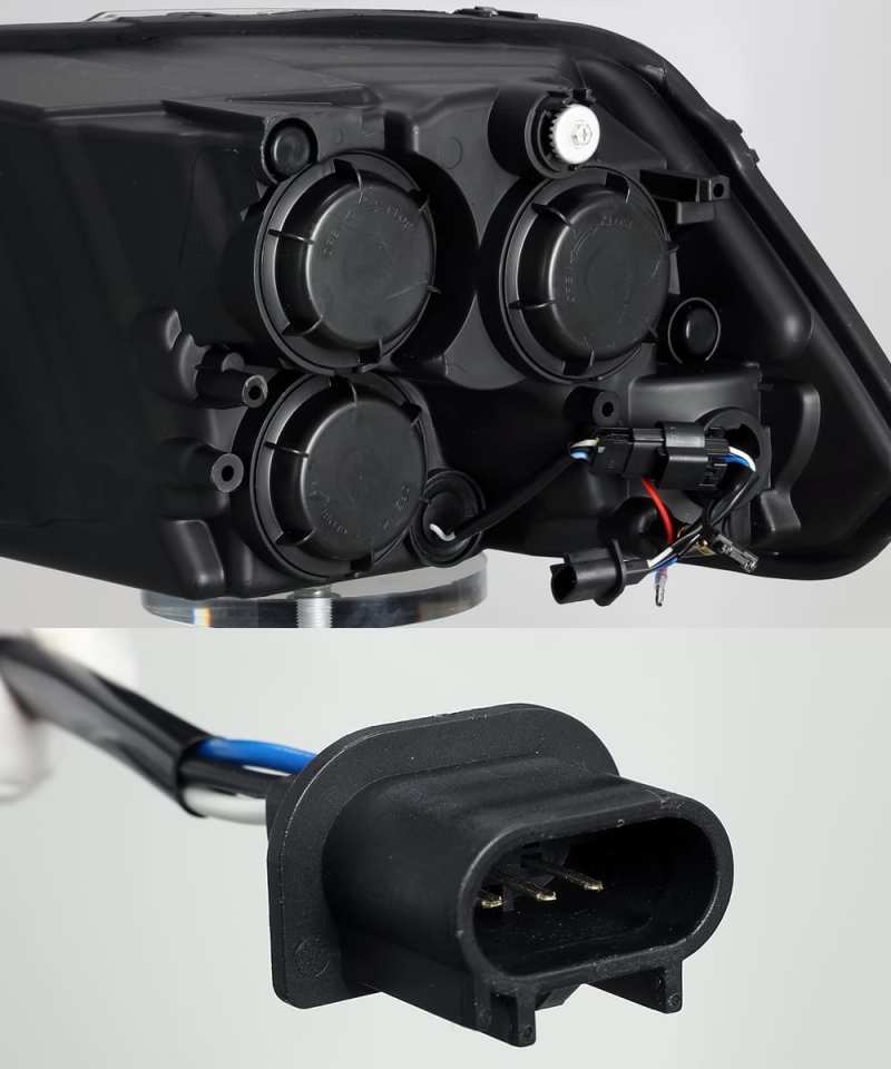 AlphaRex 09-18 Dodge Ram 1500 PRO-Series Projector Headlights Plank Style Alpha Blk w/Seq Signal/DRL 880542 *Discontinued
