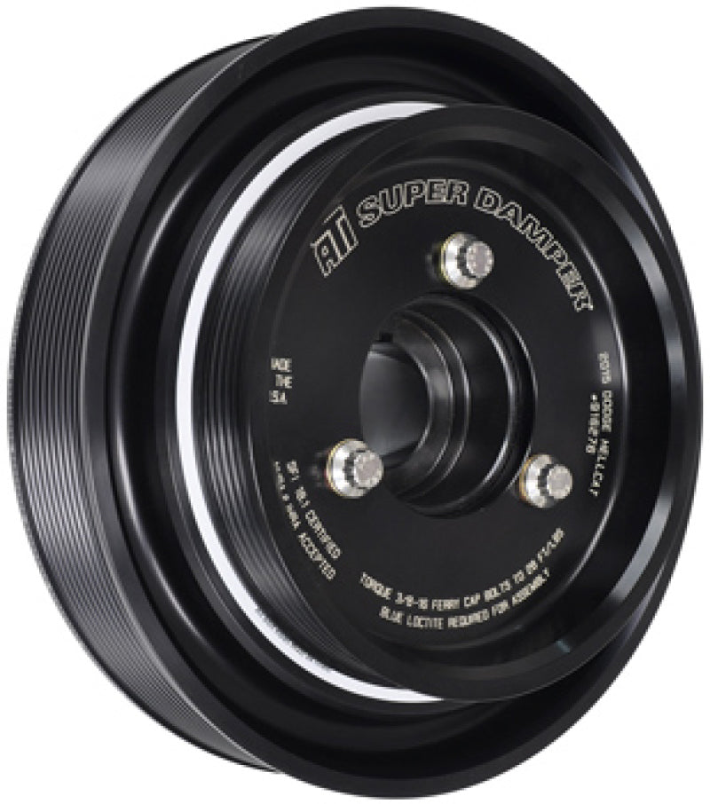 ATI Damper - 6.325in - Alum - 6 Grv - Dodge - 3.7 & 4.7 - V6 w/Bolt On Pulley - More Sizes Avail ATI918428