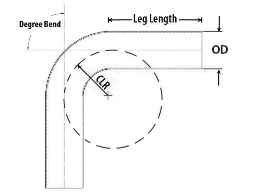 HPS Performance Products HPS 3" OD 135 Degree Bend 6061 Aluminum Elbow Pipe Tubing 16 Gauge w/ 3" CLR