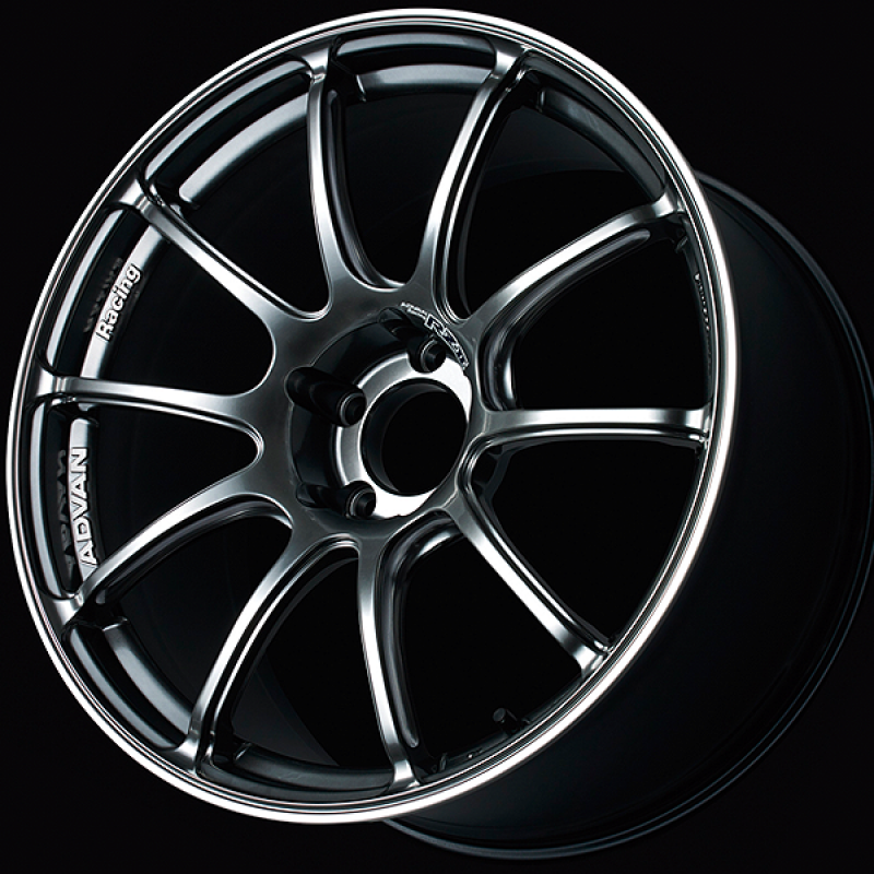 Advan RZII 16x6.5 / +35 Offset / 4x98 / 65mm Bore / Racing Hyper Black and Ring YAZ6D35SHB