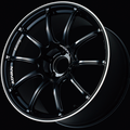 Advan RZII 15x7.0 / +42 Offset / 4x100 / 63mm Bore / Racing Gloss Black and Ring YAZ5E42AB