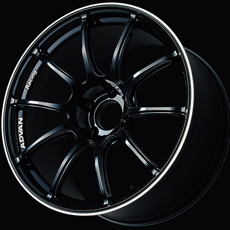 Advan RZII 17x7.5 / +35 Offset / 4x98 / 65mm Bore / Racing Gloss Black and Ring YAZ7F35SB