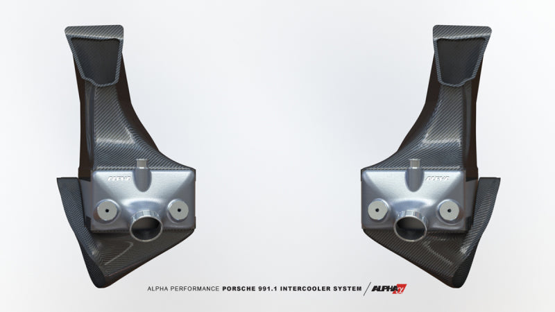 AMS Performance Porsche 997.1TT Alpha Intercooler System (For Stock Framed Turbos) ALP.09.09.0001-2