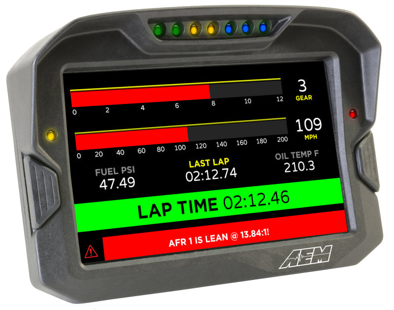 AEM Electronics Digital Dash, CD-7G, Carbon Housing, GPS, CAN Bus, Kit