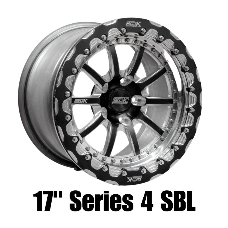 Belak Wheels Belak 17x11 / 7.25in BS / 5x112 BP / Low Pad / Series 4 Wheel - Single Beadlock 17115112S47BS-SBL